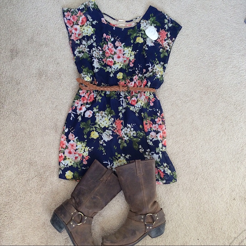 City Triangles Midi Floral Dress